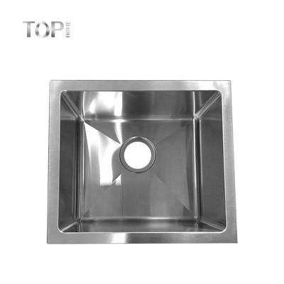 China Modern Household SUS 304 Stainless Steel Single Bowl Kitchen Sink With Drain Board for sale