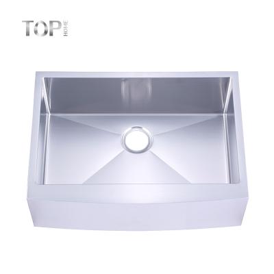 China Modern Hot Sale Stainless Steel Single Bowl Farmhouse Kitchen Sink For Drop In Installation for sale