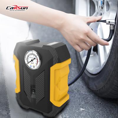 China 12v Emergency Light Air Compressor Car Air Compressor Tire Inflators Handheld Portable Car Tire Inflator for sale