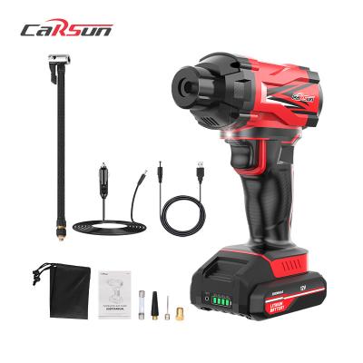 중국 NEW ARRIVAL Light CARSUN New Arrival Digital Display Motorcycle Compressor Bike Tire Inflator Auto Cordless Portable Pump For Car 판매용