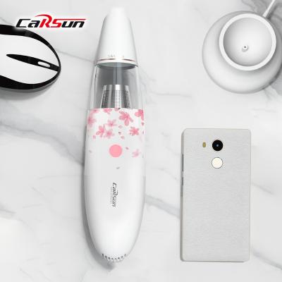 Κίνα Flower CARSUN Small Car Cleaner Portable Handheld Interior Home Cleaning Powerful USB Vacuum Car Filler Cleaner προς πώληση