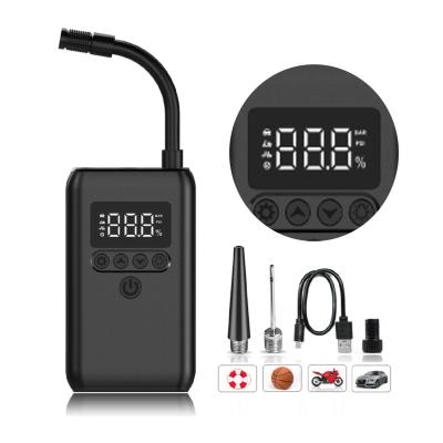 China CARSUN Compressor Bicycle Inflator Pump Car Air Compressor Digital Tire Pressure Detection Auto Portable Smart Tire Pump en venta