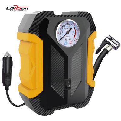 China Emergency Light CARSUN 12V Car Tire Inflators Mechanical Low Noise Portable Auto Air Compressor Pump Te koop