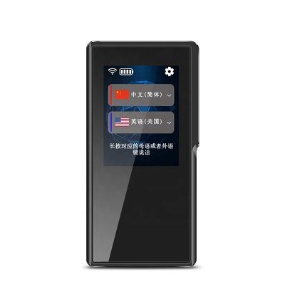 China 2.4 Inch Metal 52 Touch Screen WiFi Multi-Language Simultaneous Interpretation Voice Translator For Travel Business Instant Shopping for sale