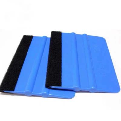 China Single Custom Logo Sign Tools Vinyl Squeegee Felt Edge Black Squeegee for sale