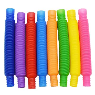 China Mini Toy Kids Stretch Noise Tube Busy Person Sensory Tubes Toys Anti-Stress Stress Relief for sale