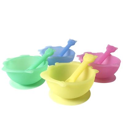 China Good Quality Non-Toxic Strong Suction Guard Baby Food Safe Silicone Baby Bowl Bowls BPA Friendly Silicone Baby Bowl Marble for sale