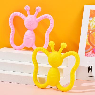 China Silicone mordedor bebe BPA free food grade teething accessories toy for babies beiring infant baby teether silicone for sale