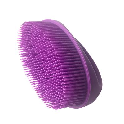 China All Natural Ultra Soft Cepillo Bano Silicona Shower Body Back Cleaner Tool With Long Handle Hair Silicone Scrub Natural Bath Brush for sale