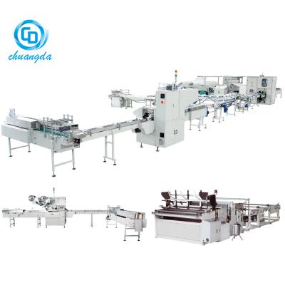 China Factory CDH-2600-YQ Full Auto kitchen towel production line, toilet paper machine, paper product making machinery for sale