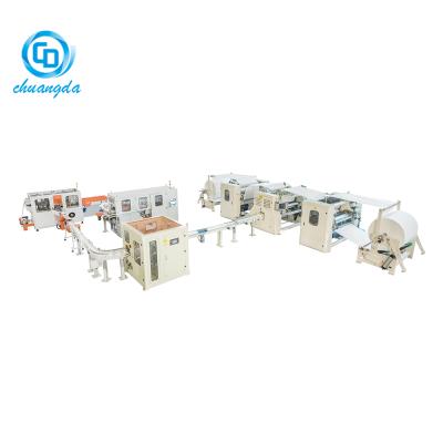 China Factory Box Full Automatic Soft Facial Tissue Machine Ordinary Product Manufacturing Plant for sale