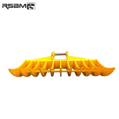 China Building Material Shops RSBM Cheap Hot Sale Root Rake Excavator Rake For PC200-PC300 for sale