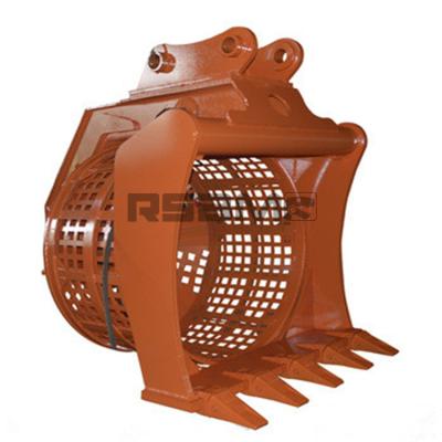 China Selection Of Stones RSBM 100*100mm Mesh Excavator Bucket Sieve for sale