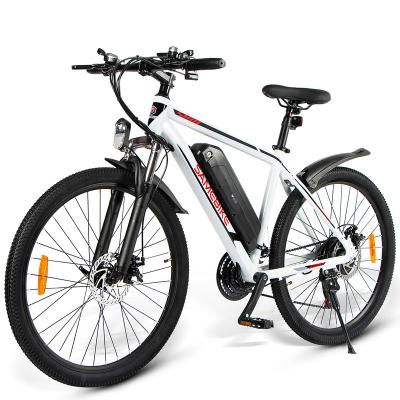 China Multifunctional Type Ready To Ship Canada Warehouse 26inch Front Suspension Mountain Ebike With Removable Battery for sale