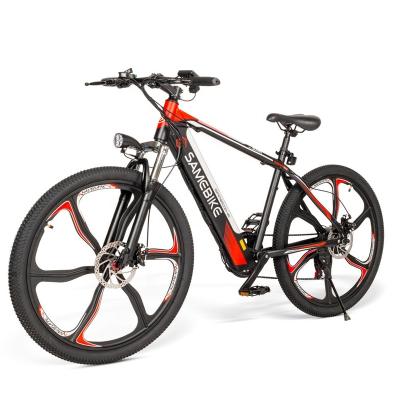 China Poland ebike high strength carbon steel frame mountain road ebike steel warehouse SAMEBIKE 36V/8AH 350W 26