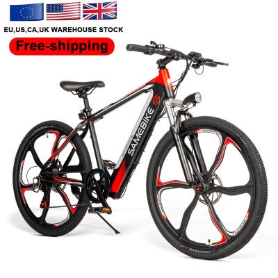 China Fast Delivery 36V/8AH 350W SHIMANO 7 From EU/USA Warehouse Steel Ships Electric Bicycle Mountain Ebike for sale