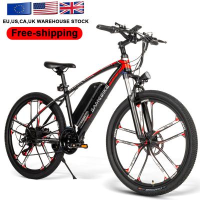 China EU Warehouse Stock Delivery 26 Inch PAS/Pure Motor 48V 8A 350w Mountain Fast Electric Riding Ebike for sale