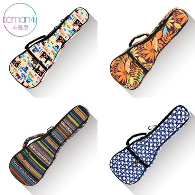 China Ethnic Style Bohemia Style Ukulele Bag Tenor Concert Soprano Bag Hawaii Ukulele Backpack Durable Yole Bags Ethnic Ukulele Case for sale