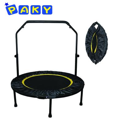 China Outdoor Fitness Foldable Trampoline Furniture Cardio Trainer with Handle&bag - Black for sale