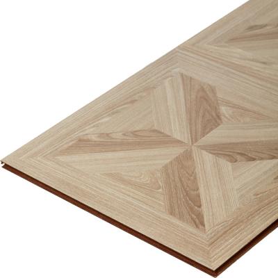 China PR-101 400mm Width Waterproof Laminate Flooring 8mm Laminate Flooring Cheap Modern Russian Popular Style Square Parquet Flooring for sale