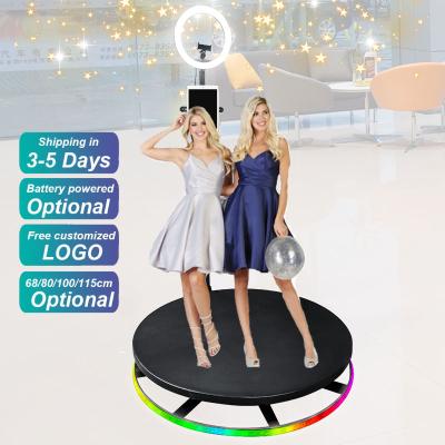 China 360 Portable Slow Motion 360 LED Video Booth LED 360 Video Photo Booth Auto Camera Photo Booth Camera Rotate Mobile Wedding Slow Motion 360 Degree Photo Booth for sale