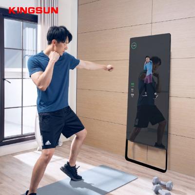 China Indoor Factory Price 43 Inch Mirror Full Body Sports Workout Mirror Magic Interactive Touch Screen Health for sale