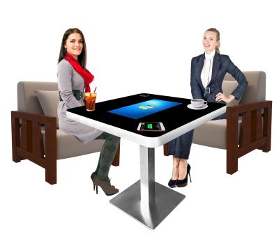 China 21.5 Inch Indoor Interactive Table For Restaurant With Multi Touch Screen Smart Game Table With Touch Screen for sale