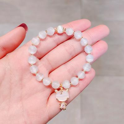 China Wholesale FASHIONABLE Vintage High Quality Irregular Sleek Elegant Bracelet Waist Ladies French Charm Bracelet for sale