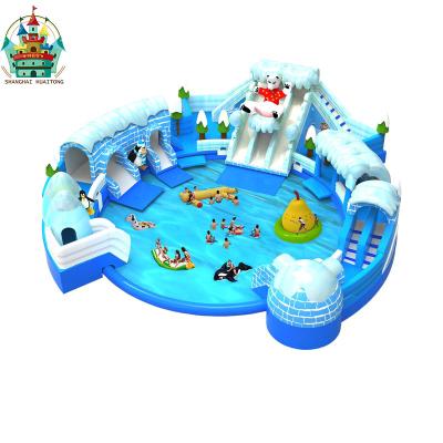 China Inflatable Water Park Manufacturer Round Inflatable Water Park Snow Bear Water Fun Water Entertainment Land Floating Water Park for sale