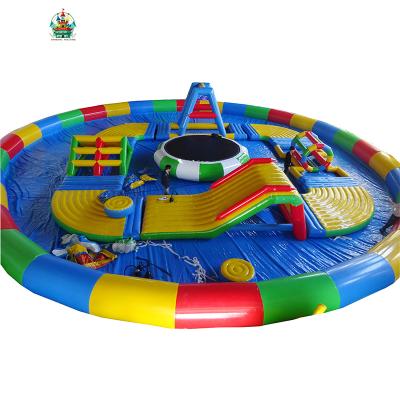 China Water Entertainment Factory Inflatable Water Park Beach Floating Water Park Floating Equipment for sale