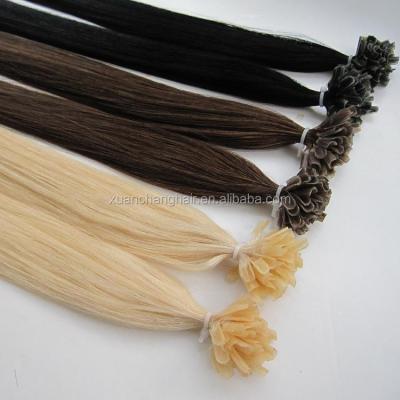 China Wholesale Virgin Remy Silky Straight Wave Cuticle Aligned European U Tip Hair Keratin Hair Extensions For Hair Salon for sale