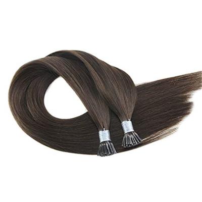 China Silky Straight Wave Keratin Prebonded Stick Tip Hair Extension I Tip Hair Extensions for sale