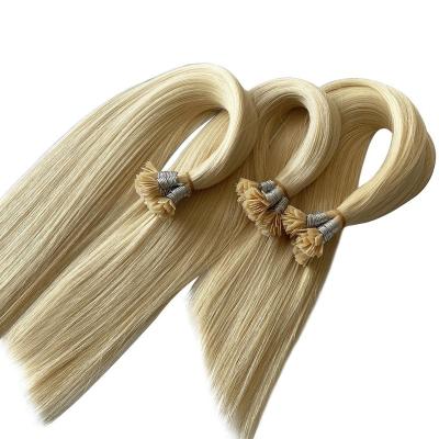 China Flat-Tip Silky Straight Wave Remy Human Hair Extension Russian Hair for sale