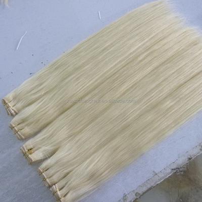 China 110g silky straight wave hotsale cheap indian remy human hair weft for sale