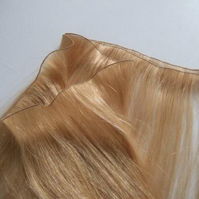 China Silky Straight Unprocessed Virgin Hand Tied Hair Weft for sale