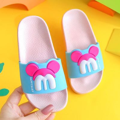 China Deodorization factory direct sale PVC super light high quality cartoon waterproof children's bathroom bedroom children's slippers for sale