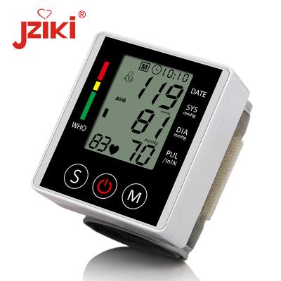 China Acrylic Top Quality Wireless USB Wrist Cuff Blood Pressure Monitor With Voice Announcement for sale