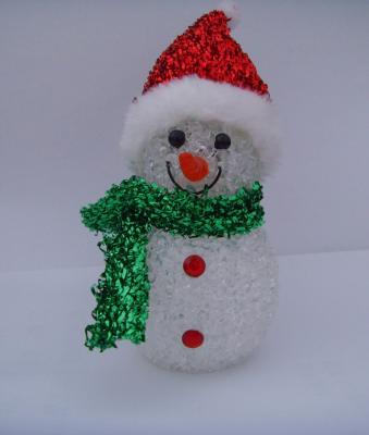 China Indoor Colorful Hat Snowman Christmas Lights LED White Body Eco Friendly, Non Toxic for sale