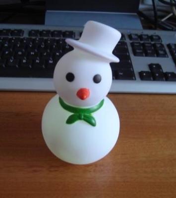 China Outdoor 7 Color Snowman Christmas Lights , Led Christmas Snowman Eco Friendly PVC for sale