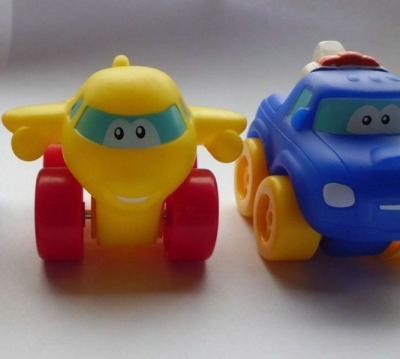 China EN71 Vinyl Pullback Racer toy, 6p free cartoon car pull-back vehicle toy for sale