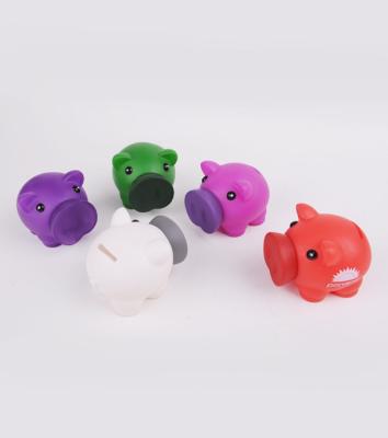 China Money Saving Box Kids Piggy Banks 9P Free Eco Friendly PVC ISO Standard for sale