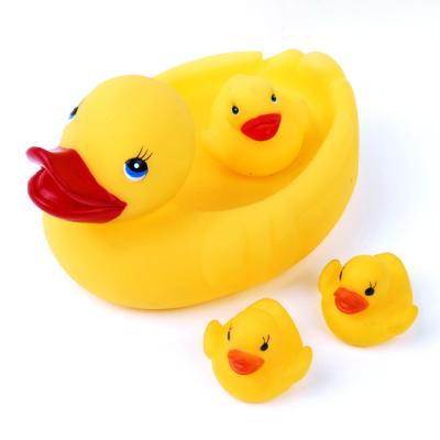 China Flotación adornada pato de goma lindo libre del bebé del ftalato para resistente de agua de la fiesta de bienvenida al bebé en venta