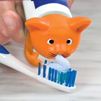 China OEM Cat Shape Toothpaste Spread Heads PP Food Grade Safe Soft For Children for sale