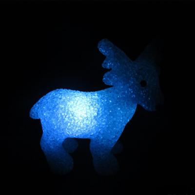 China Eco Friendly LED Light Toy EVA Christmas Deer Ball Flameless Candle Decoration for sale