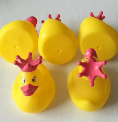 China Dot Crown Princess Christmas Rubber Duck Toy For 3 Year Olds Bath Time for sale