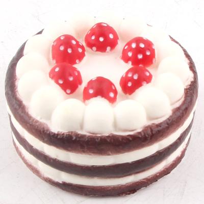 China PU Foam Squishy Toys Simulate Strawberry Cake Slow Rising Squishy Toys for sale