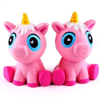 China 12cm Squishy Unicorn Toys Jumbo PU Unicorn Animal Squishy Slow Rising Toys for sale