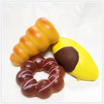 China Food Shape Bread Cake Squishy Toys Scented Squishy Slow Rising Hamburger Toys for sale