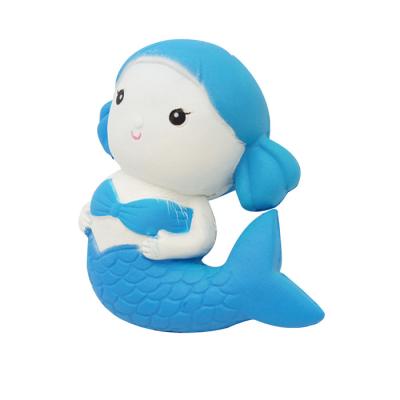 China The Mermaid Suqishy Slow Rising Toys Soft And Squishy Toys Animals PU Rebound Toy for sale