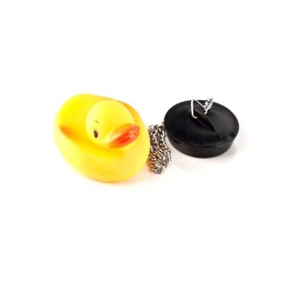 China Children Soft Vinyl Toys Bathtub Duck Plug Toy Custom Design 8*5*5cm for sale